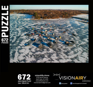 Carson Bay Ice Fishing Jigsaw Puzzle